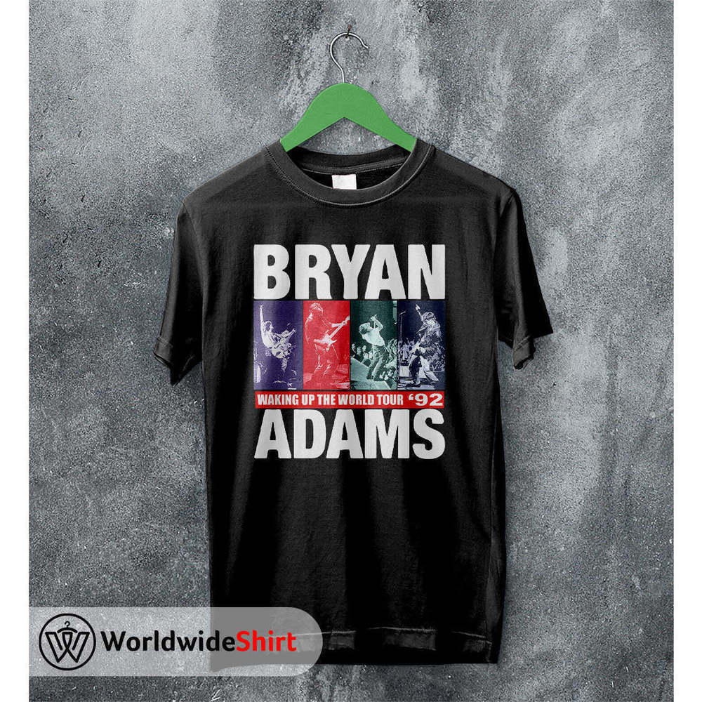 Bryan Adams Waking Up The World 1992 Tour Rock Legend T-Shirt